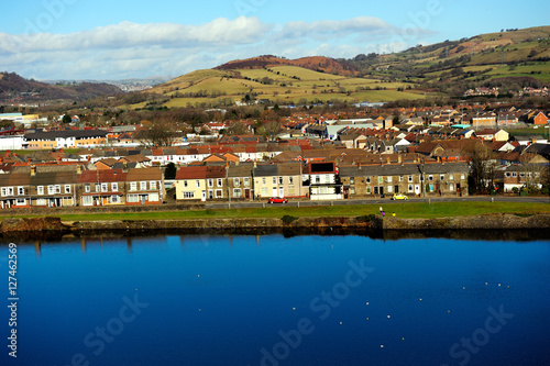 Small town community around Caerphilly Castle, Cardiff, Wales,UK © vicky jirayu