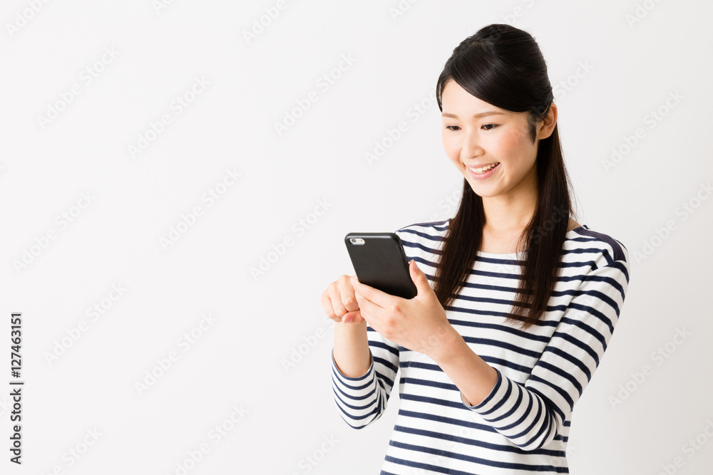 portrait of young asian woman isolated on white background portrait of young asian woman isolated on white background