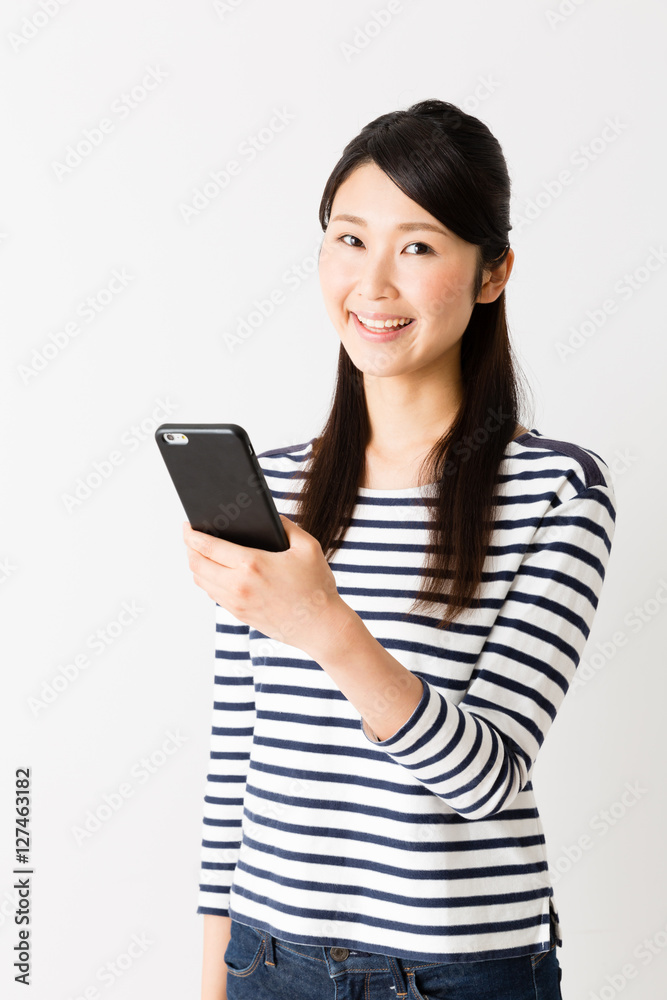 portrait of young asian woman isolated on white background portrait of young asian woman isolated on white background