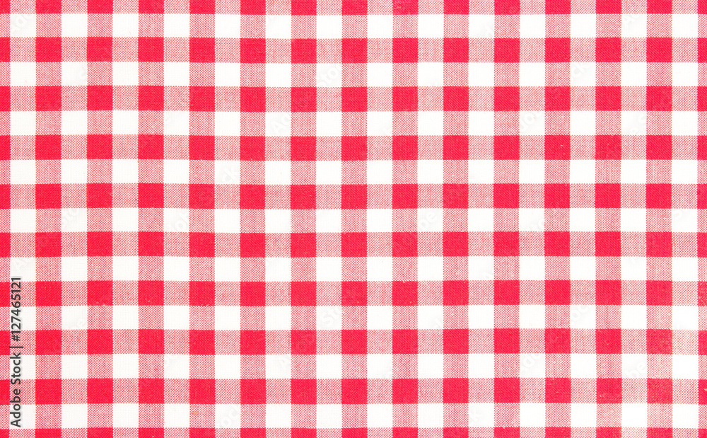 Red picnic cloth background. Red picnic cloth background.