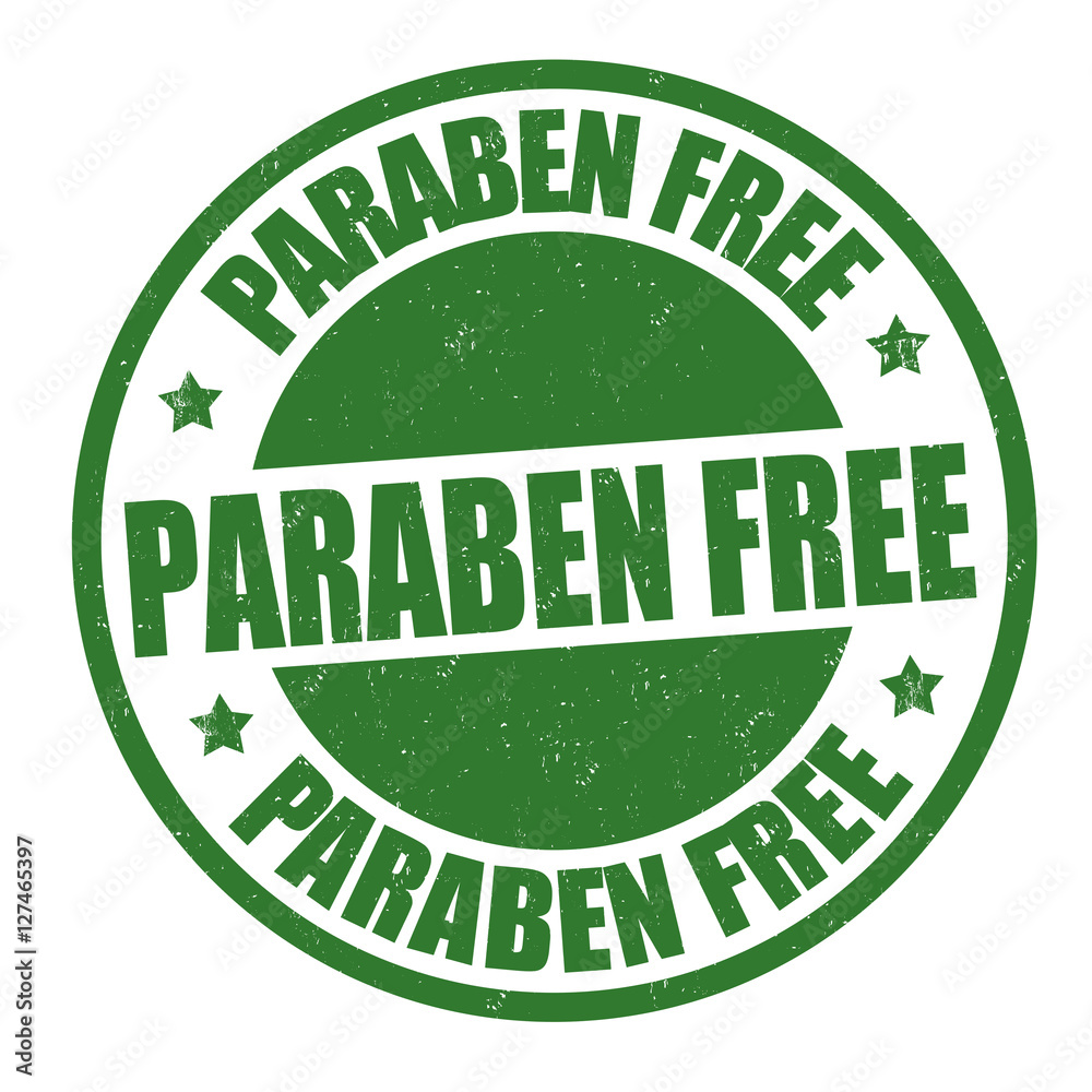 Paraben free sign or stamp