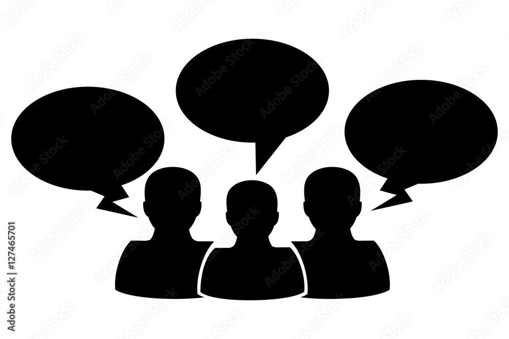 People talking icon