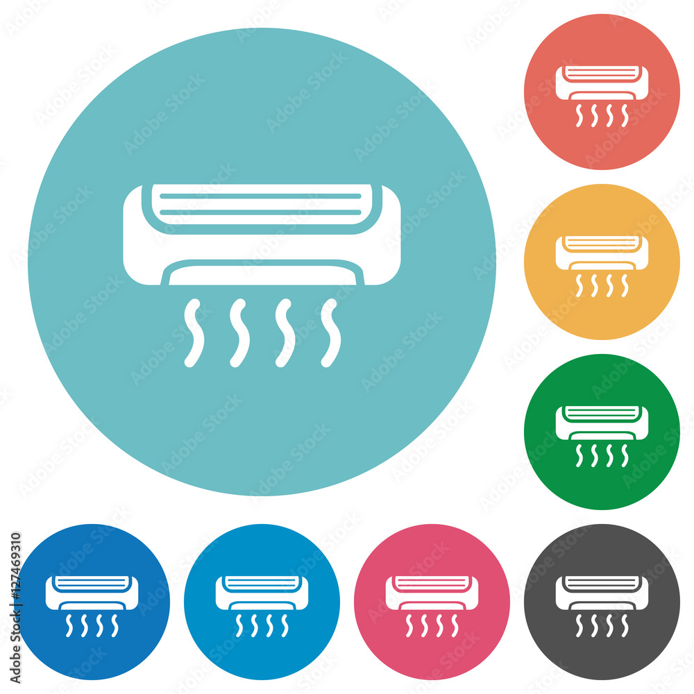 Air conditioner flat icons Air conditioner flat icons