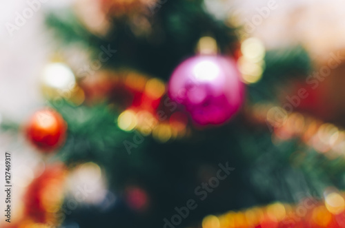 Blurred Christmas Tree