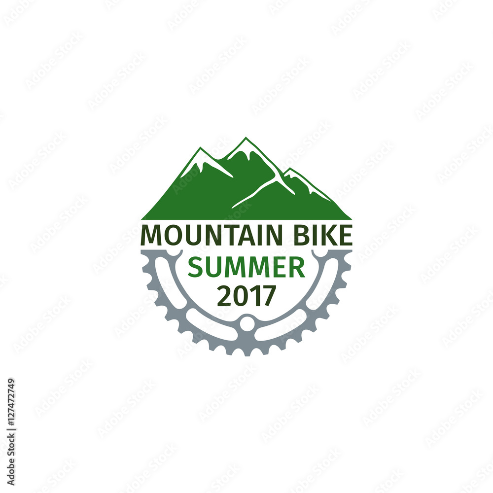 Logo, template, symbol mountain bike.