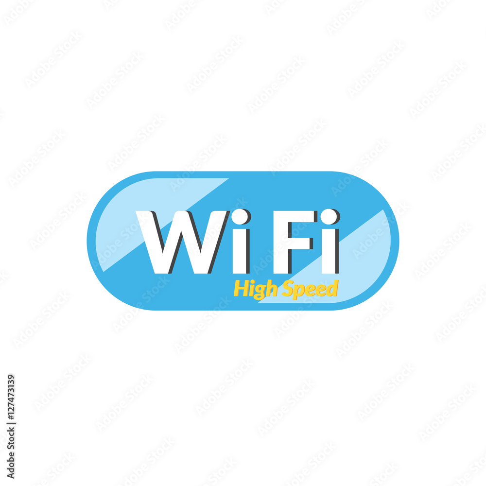 High speed WiFi icon is basic vector icon, EPS10 High speed WiFi icon is basic vector icon, EPS10