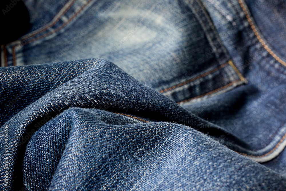 Naklejka premium jeans closeup