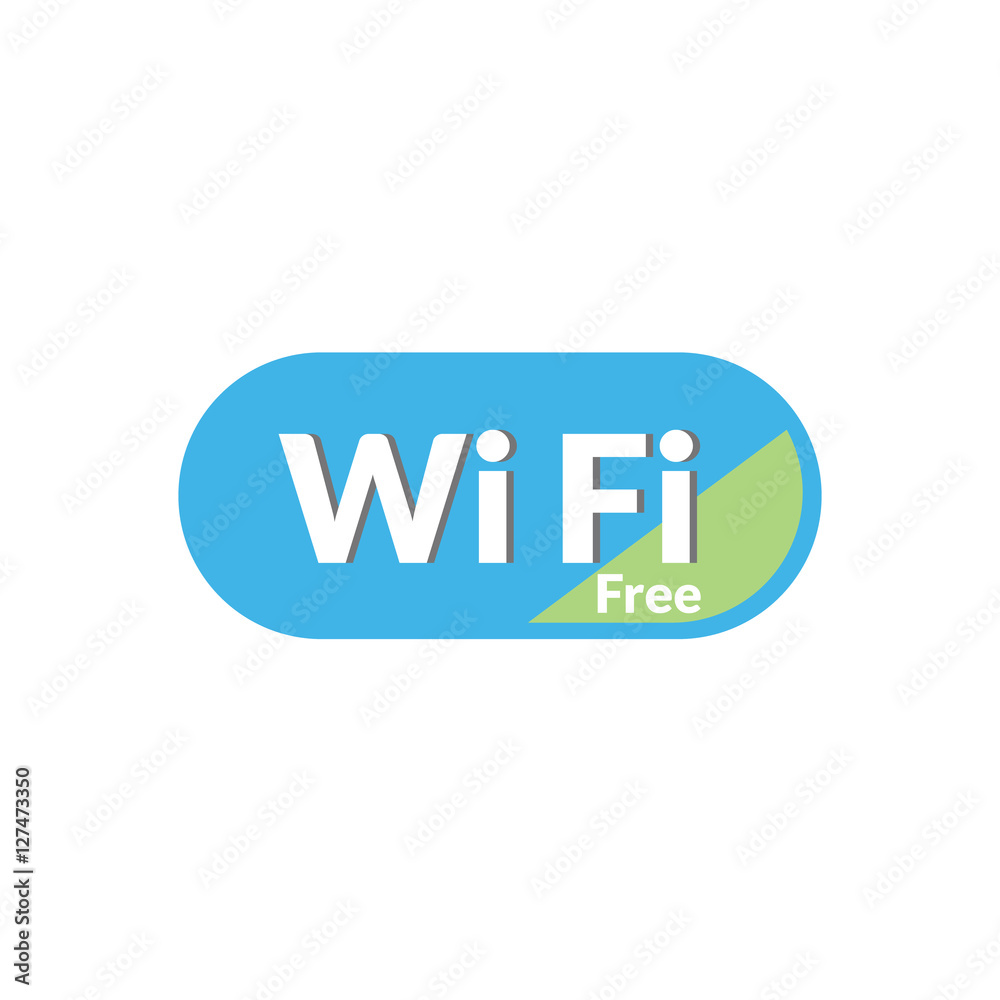 Free WiFi icon is basic vector icon, EPS10 Free WiFi icon is basic vector icon, EPS10