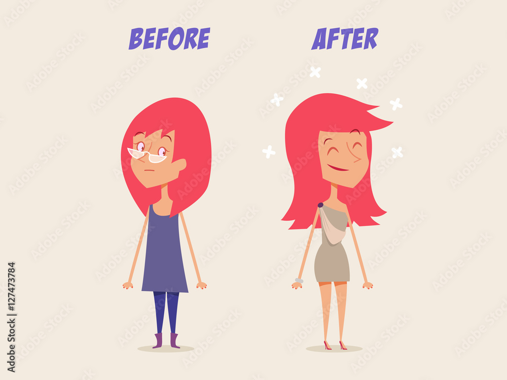 Before-after illustration