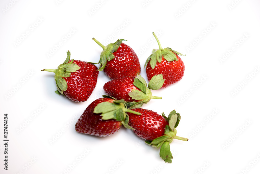 Strawberry Fruits in white background