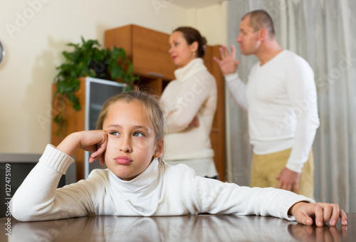 Parents quarrel at home