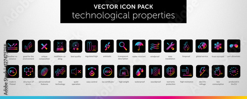 Properties of things VECTOR ICON SET vol. 2