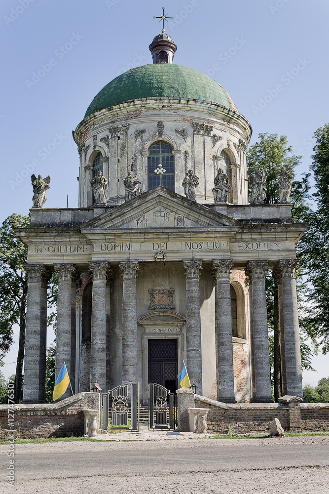 Ukraine landmark, Roman Catholic Church of the Exaltation of St. Joseph and the 18th century in Lviv region