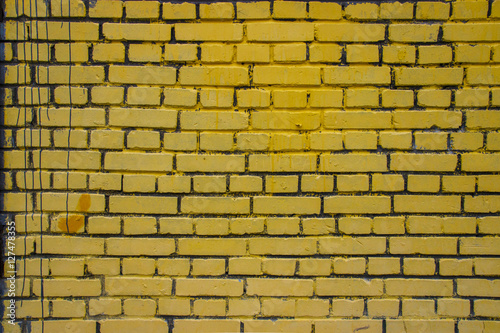 Vintage yellow brick background 2