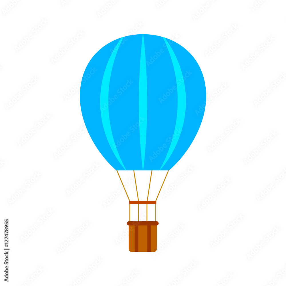 Naklejka premium Air balloon on white background