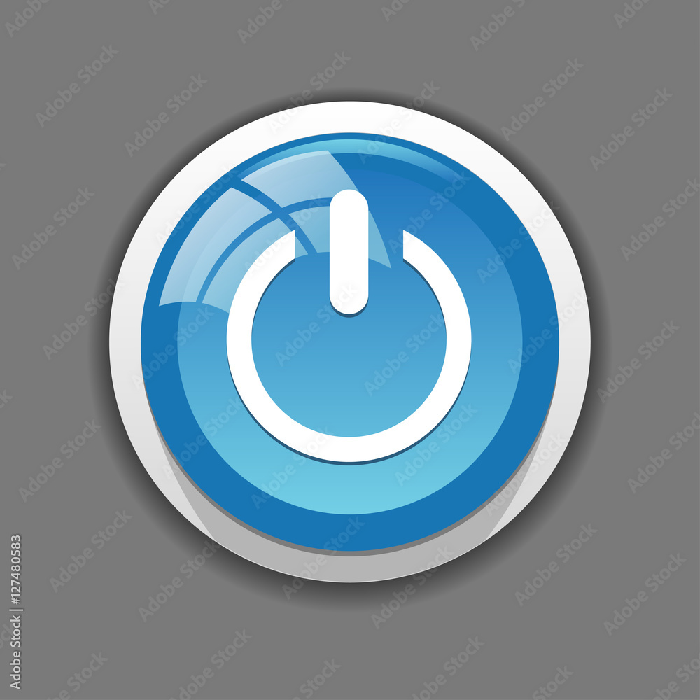 On off icon, vector button for web On off icon, vector button for web