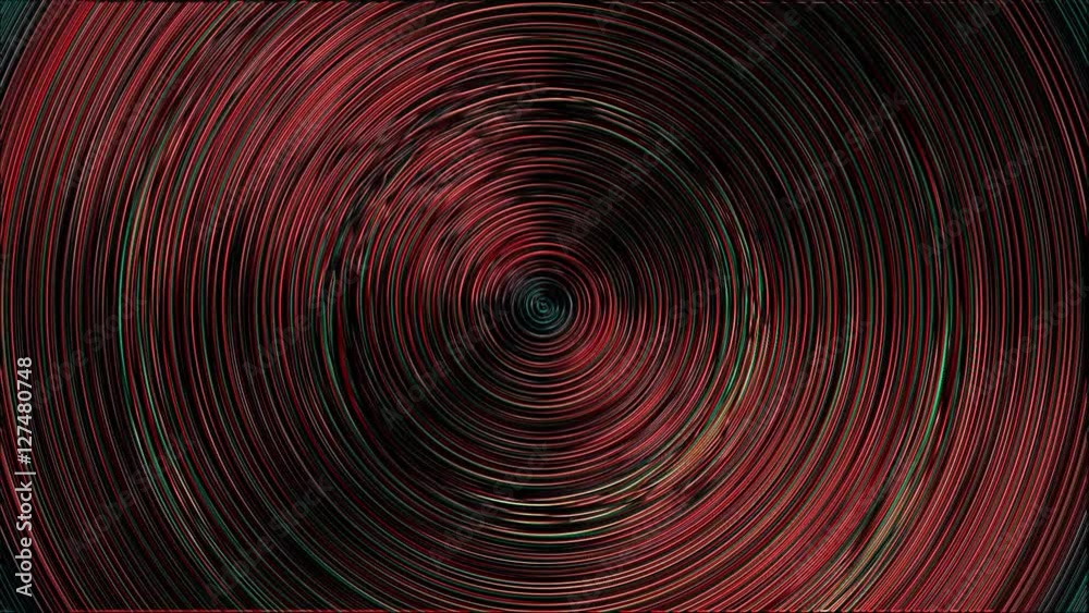 Fractal de Círculos Concentricos a Colores con Textura
