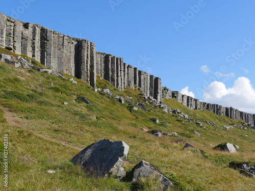 Basaltsäulen von Gerduberg in Island