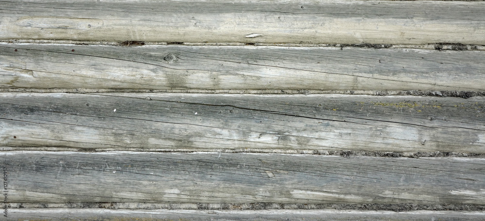 Old Rustic Natural Log Cabin Wall Facade Wide Background Texture Old Rustic Natural Log Cabin Wall Facade Wide Background Texture