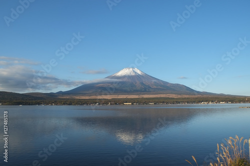 富士山 秋 山中湖から撮影