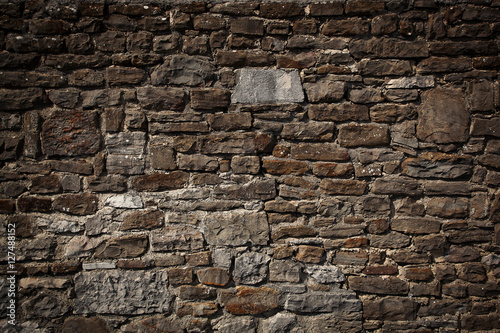Ancient brown wall