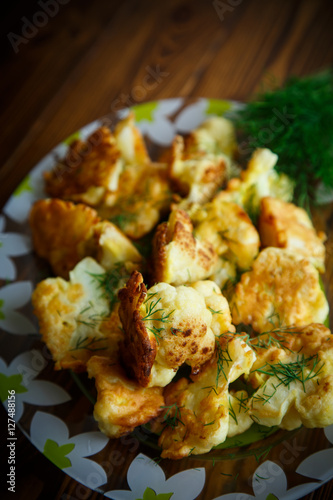 cauliflower baked in batter