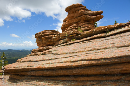 Pancake Rocks on Pikes Peak Colorado photo