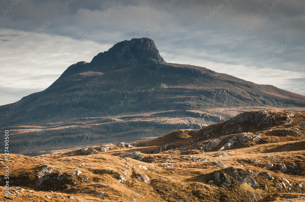 Stac Pollaidh in Assynt, Sutherland, Scotland.