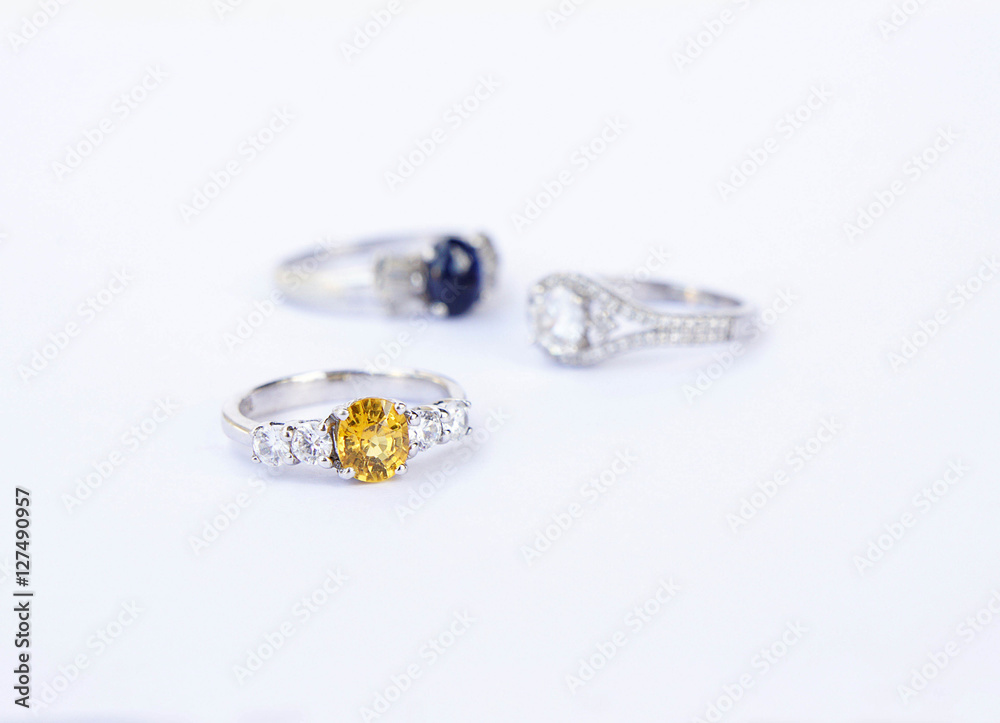 Rings Jewelry is popular with the girls. A symbol of love And th