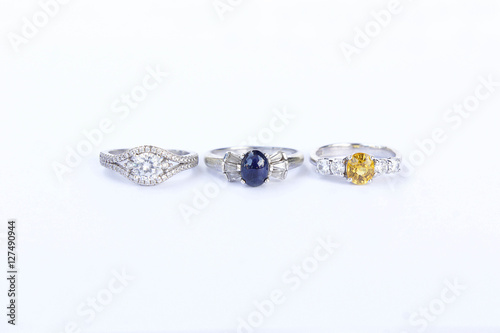 Rings Jewelry is popular with the girls. A symbol of love And th