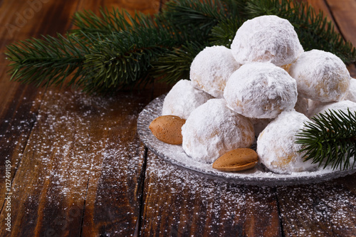 Traditional Christmas cookies photo