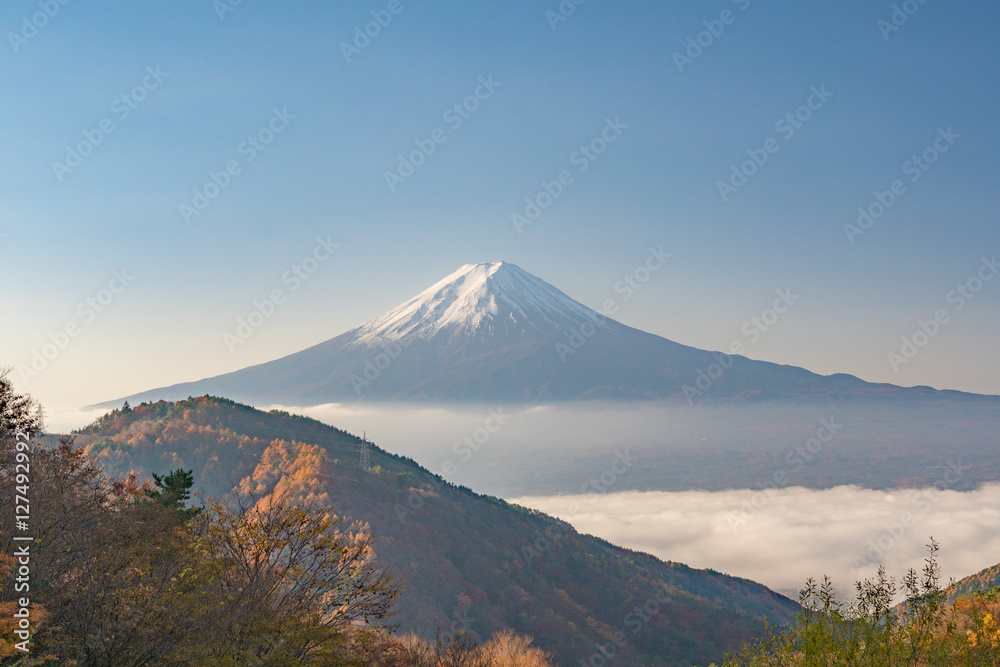 Fototapeta premium 御坂峠からの富士山2016