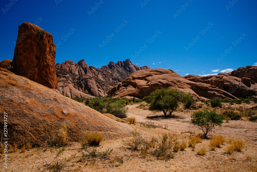 Blick auf die Pontok-Berge, Spitzkoppe Naturreservat, Namibia