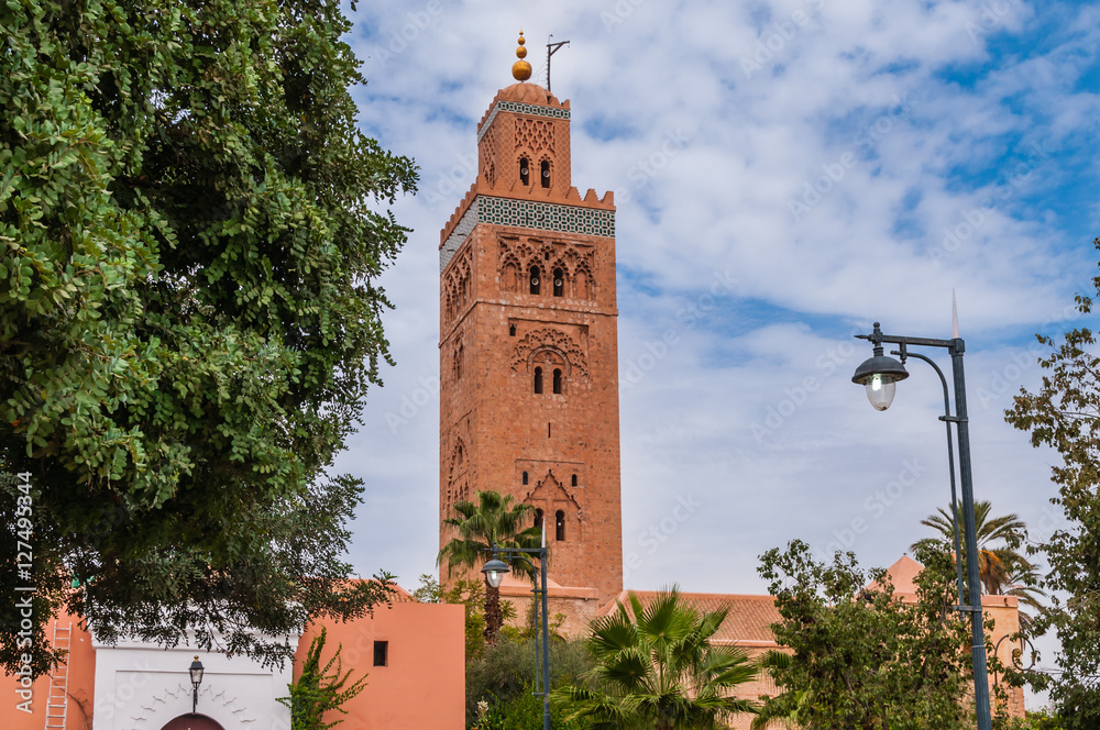 Koutoubia-Moschee in Marrakesch; Marokko