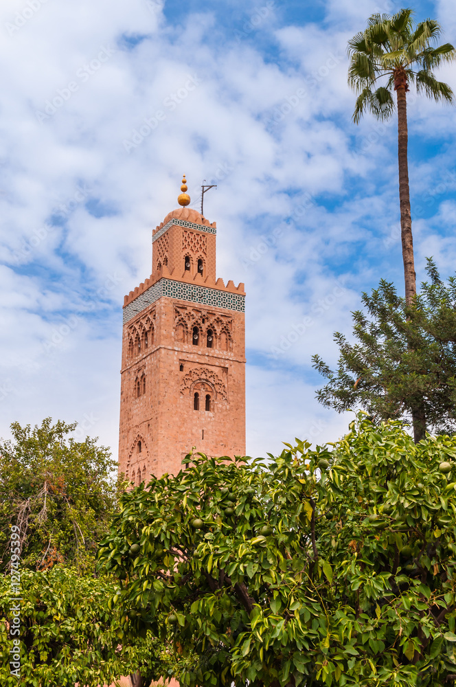 Koutoubia-Moschee in Marrakesch; Marokko Koutoubia-Moschee in Marrakesch; Marokko