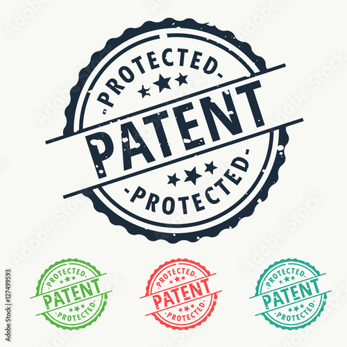 patent protected rubber stamp badge set