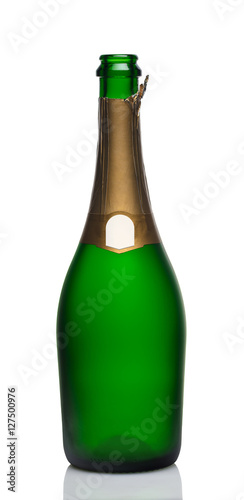 open bottle of champagne