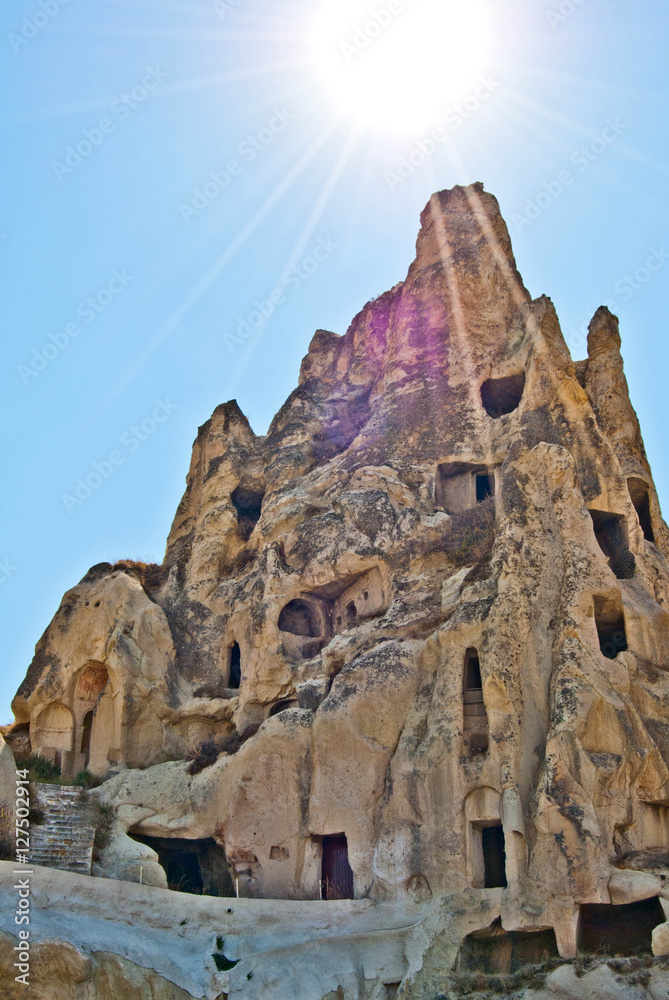 Ancient cave church at Cappadocia Turkey Goreme