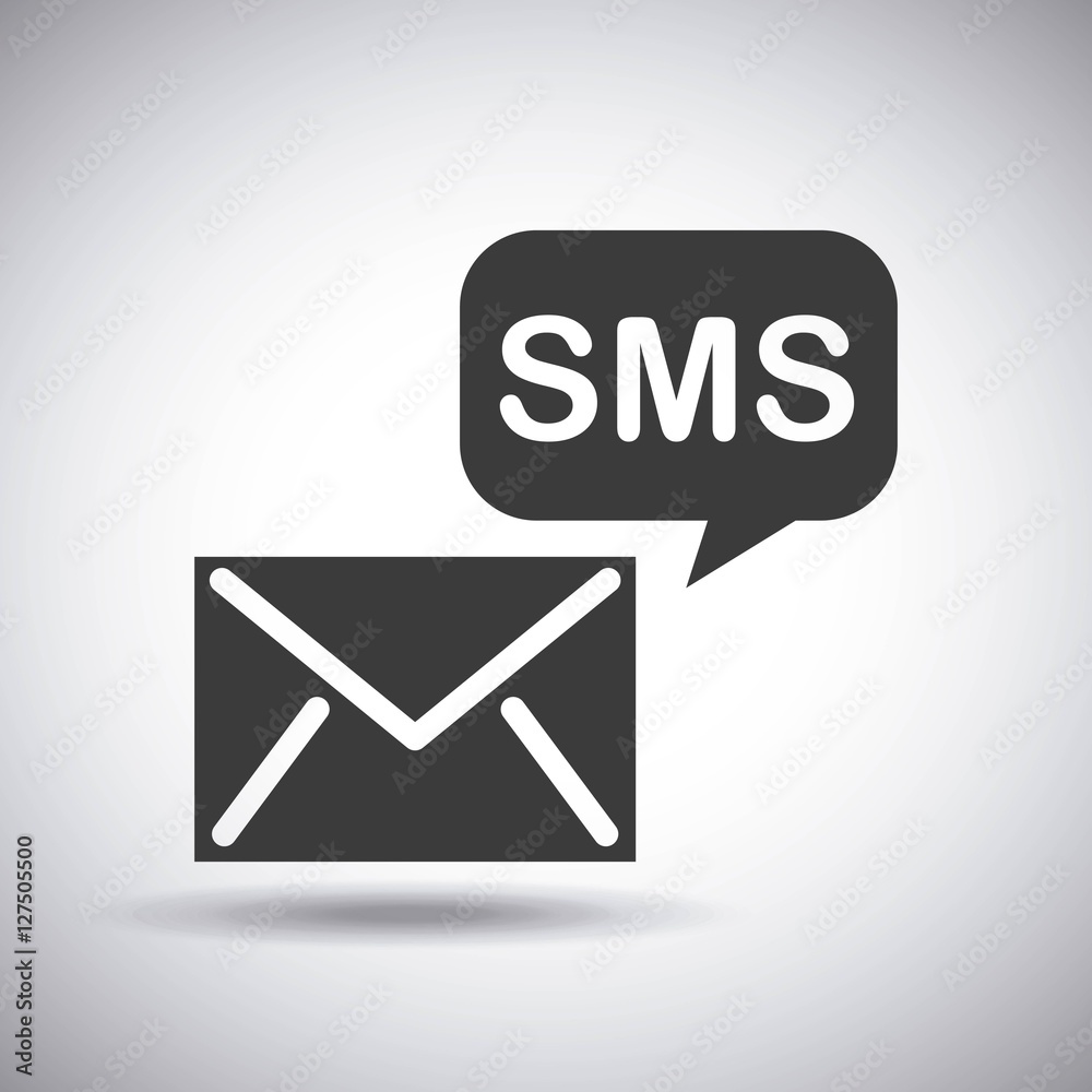 envelope mail and speech bubble icon over white background. vector illustration envelope mail and speech bubble icon over white background. vector illustration