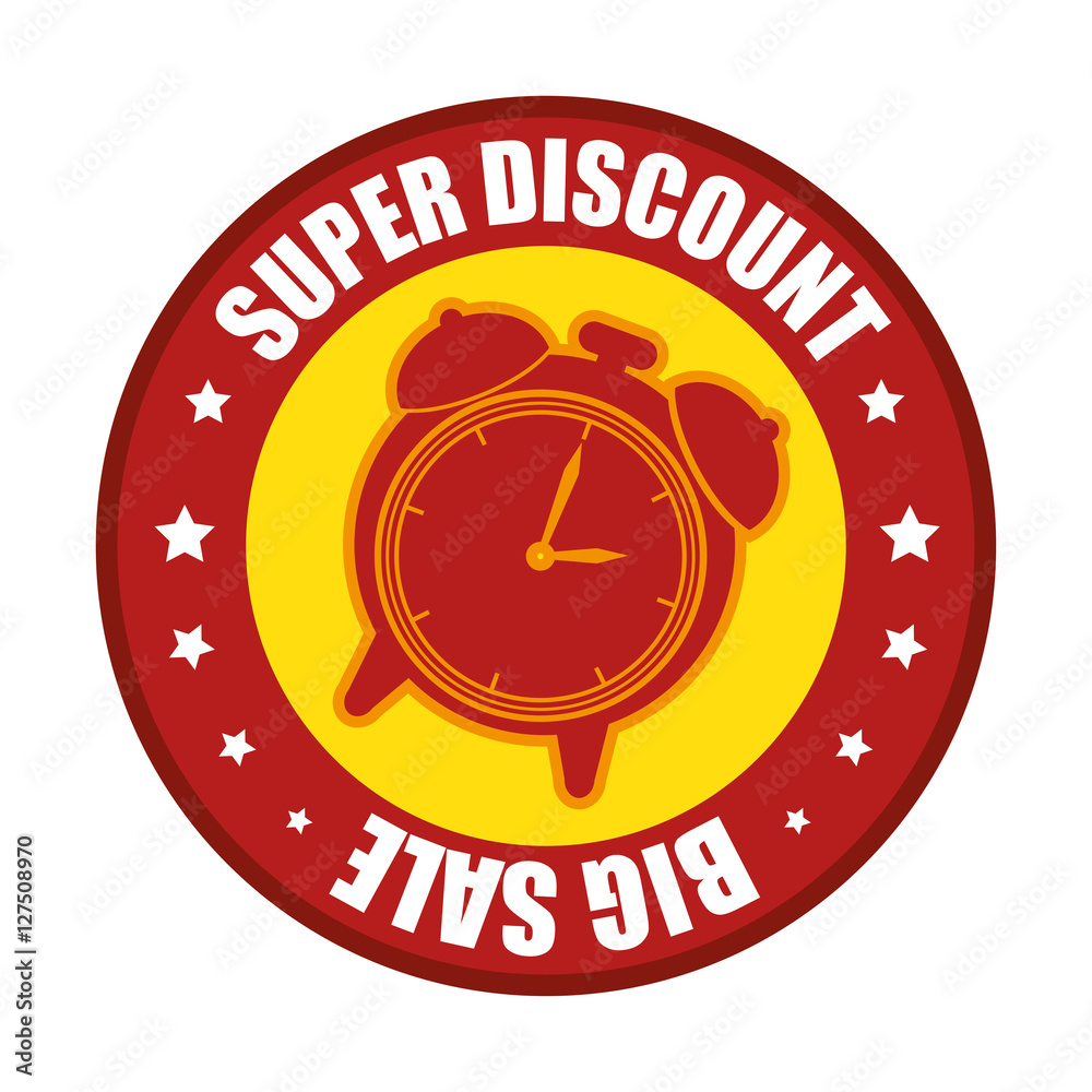 super discount big sale clock label evctor illustration eps 10 super discount big sale clock label evctor illustration eps 10