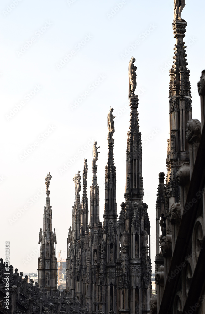Gothic spiers of Milan's Cathedral Gothic spiers of Milan's Cathedral