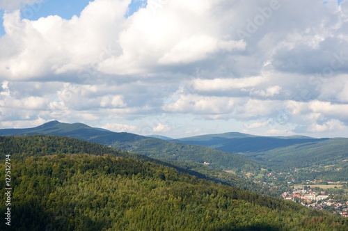 Jizera mountain from castel Chojnik,Poland