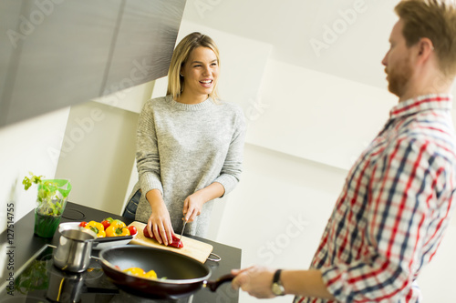 Couple in kitchen