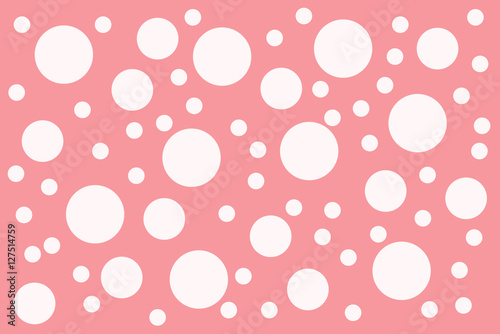 Pink background with white dots