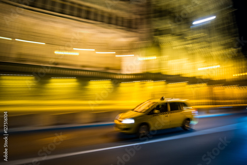 Budapest yellow cab