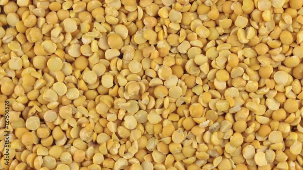 Slow rotation of the heap of dry peas grains. Slow rotation of the heap of dry peas grains.