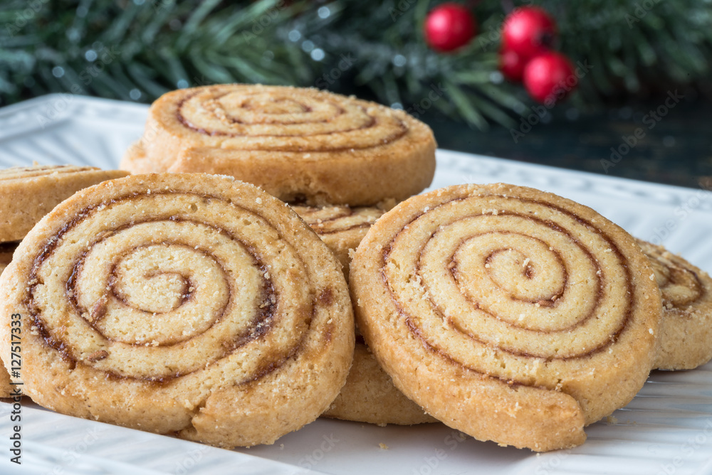Raspberry Jam Filled Shortbread Cookies StockFoto Adobe Stock
