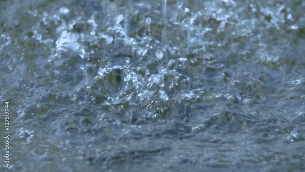 Park water fountain stream slow motion Park water fountain stream slow motion