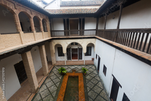  Courtyard of home of Hernan Lopez el Feri. Granada photo