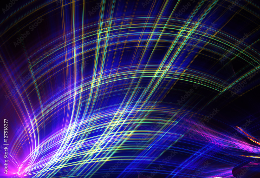 abstract fractal background, 3D-illustration
